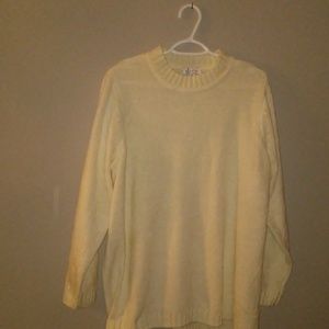 QVC summer white sweater womans 2x